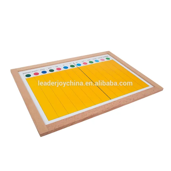 Montessori wooden toddler toys for babies decimal fraction material set