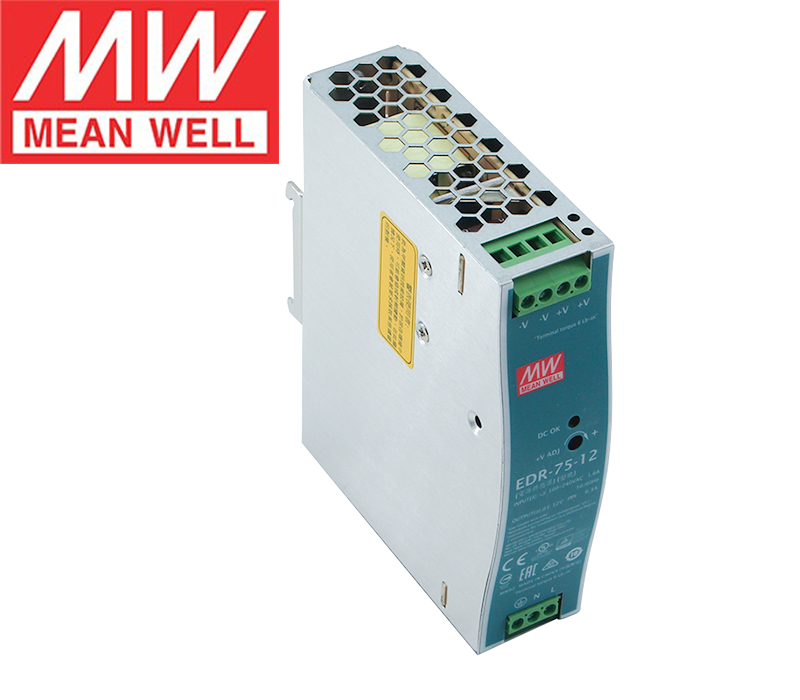 Mean Well EDR-75-48 48V 1.6A 76.8W High Quality meanwell 75W DC Single Output Industrial DIN RAIL Power Supply