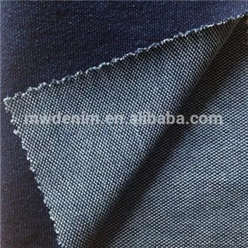 indigo terry jeans fabric yarn type cotton fabric