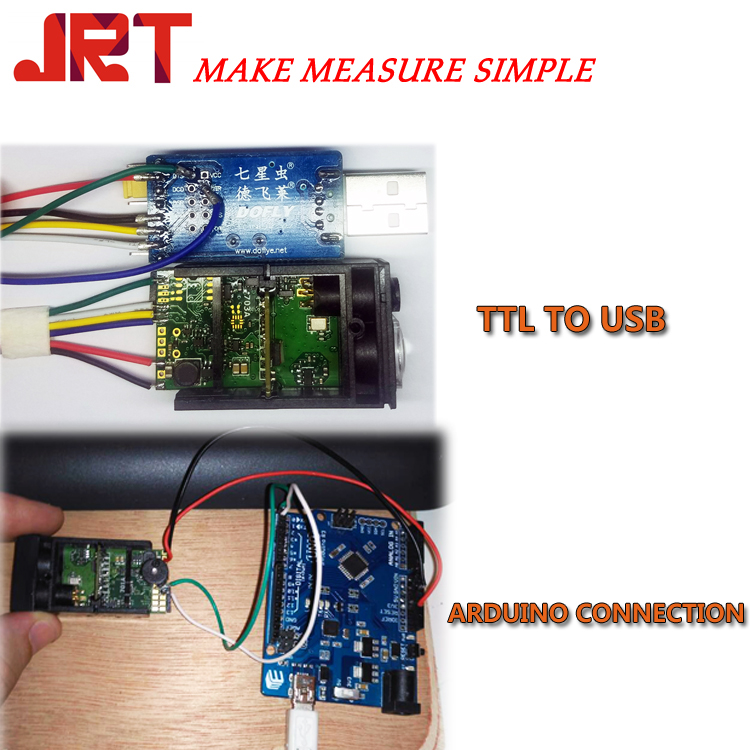 లేజర్ దూర మాడ్యూల్ RS232 USB లేజర్ దూర సెన్సార్