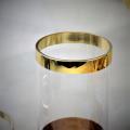 engraved glass cylinder vases with gold plated design