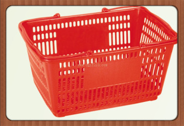 Colored Durable Plastic Supermarket Basket Manufacturer From China