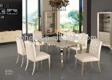 2014 Hot sale modern design marble dining table AH6207