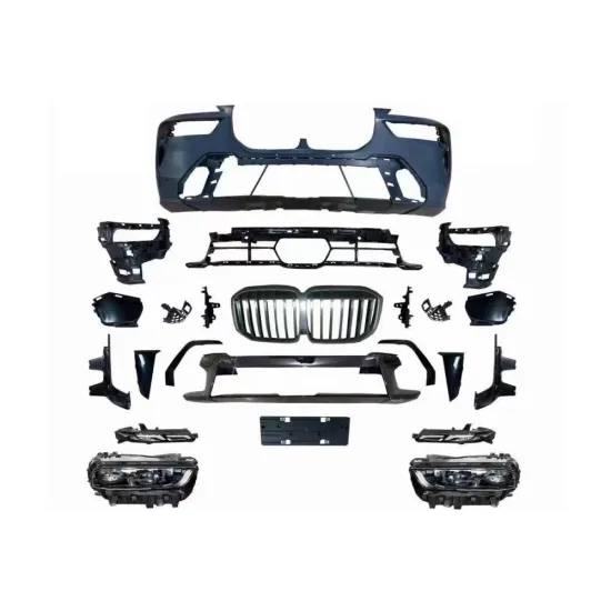 BMW X7 G07 2018-2023 Front Bumper Assembly with Grille and Headlights Car Body Kit