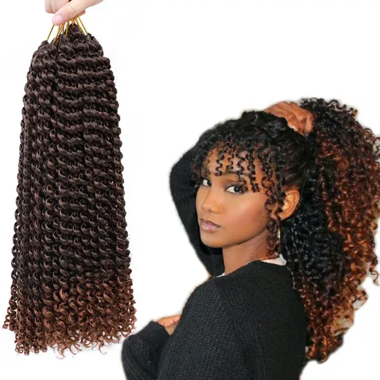 Passion Twist Water Wave Synthetic Braids Solid color Braiding hair New Passion Twist Hair Synthetic Crochet Braid Hair Passion