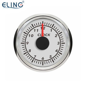 Eling 52mm jam tolok meter 2 '' instrumen kenderaan 12 jam untuk limosin dan kapal