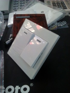IGOTO Glass lighting switches 45 amp glass plate wall switches