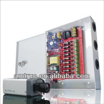 9ports, glass fuse, camera power supply box