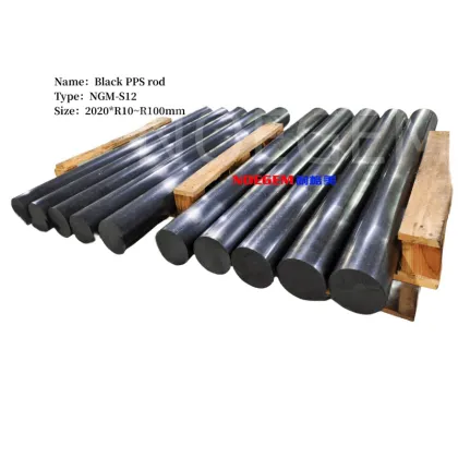 Black PPS plastic Rods