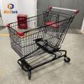 Plastic Cart Supermarket Powder Coating American Shopping Cart Factory