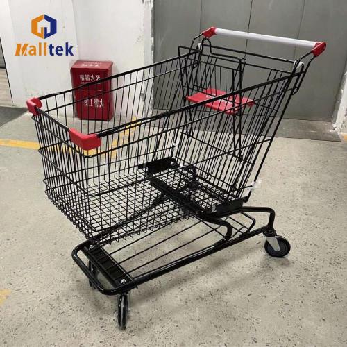 Supermarket Powder Coating American Shopping Cart