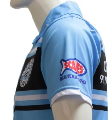 Custom Club Sublimated Cheap Blue Polo Shirts