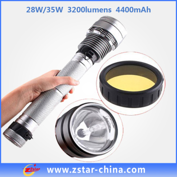 4400mAh Battery 4500lm Lumens Rechargeable LED Camping Torch (ZSHT0005)