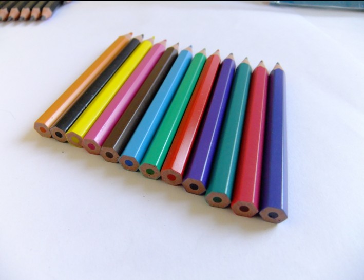 Half Size Mini Color Pencil