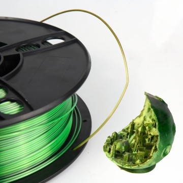 Shiny 3-Color PLA Filament with Silk Finish