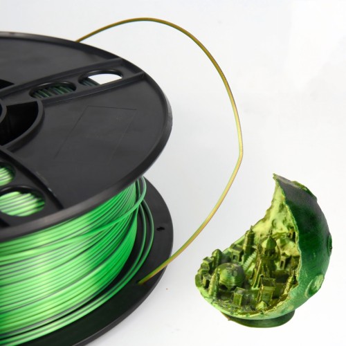 Shiny 3-Color PLA Filament with Silk Finish
