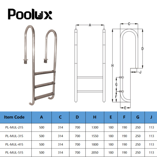 Complete set swimming pool equipment pump pool ladder