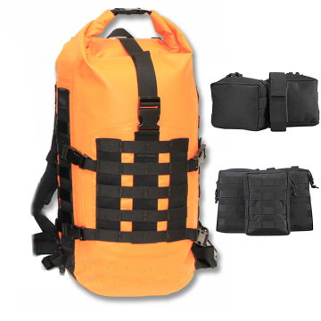 High Capacity Waterproof PVC Tarpaulin Tactical Backpack with MOLLE System - 40L
