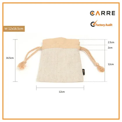 eco friendly natural organic hemp drawstring bag hemp pouch