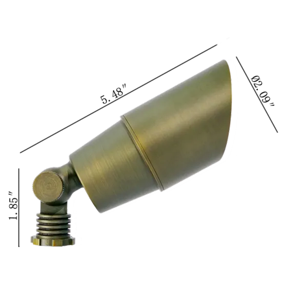 High Quality Easy Install Solid Brass Spot Light 