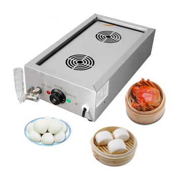 Commercial Electric Chinese Bun Steamer Machine with Temperature Adjustment and Multiple Steam Outlets