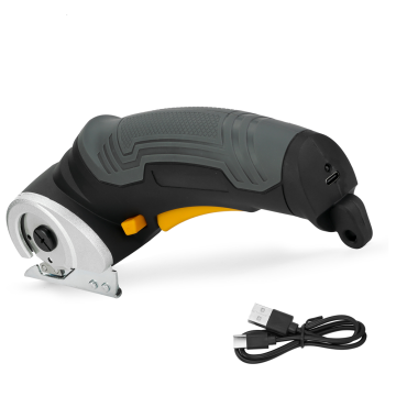 4V Cordless Electric Round Scissors Cardboard Cutter - Rechargeable Rotary Tool for Carpets and Leather