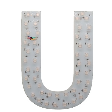 Modulo LED per lettere capitali impermeabili per esterni con funzionalità RGB e valutazione IP65