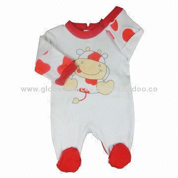 Babies' Sleepsuit, Made of 100% Cotton Interlock, Fashion and Lovely