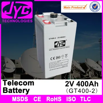 Hot factory price rechargeable telecom 2v 400ah battery with JYC brand