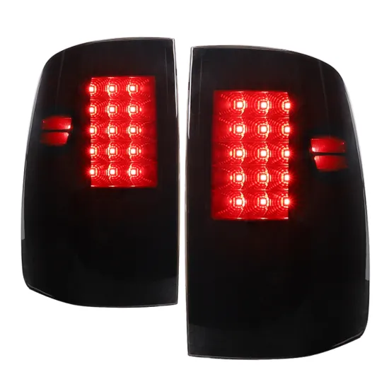 RAM Tail Lights Black Lens LED Tail Light Brake Lamp for Dodge 1500/2500/3500 (2009-2018)