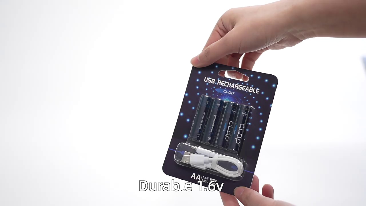 Blister card CLDP 1.6V AAA 500mWh Ni-Zn rechargeable battery