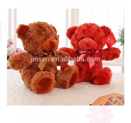 hot sale factory wholesale colorful plush teddy bear valentine plush teddy bear
