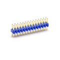 Encabezado de lanzamiento de 2.0 mm doble fila azul recto
