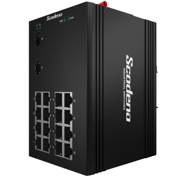 2 SFP and 16 RJ45 Ports High Standard Fast Ethernet Switches