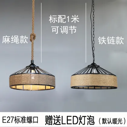 Iron Material Retro Pendant Lights E27 Base Loft Vintage Industrial Hanging Lamps