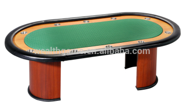 84 Inch Poker Table with wooden track