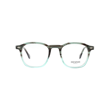 Quadratische handgefertigte Brillenscharbe Acetat Optische Brille Rahmen