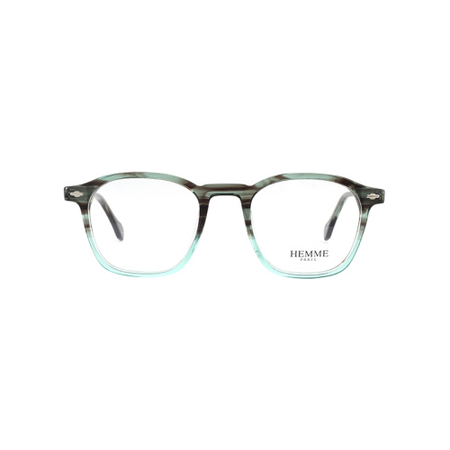 Marco de gafas ópticas de acetato de bisel de gafas hechas a mano