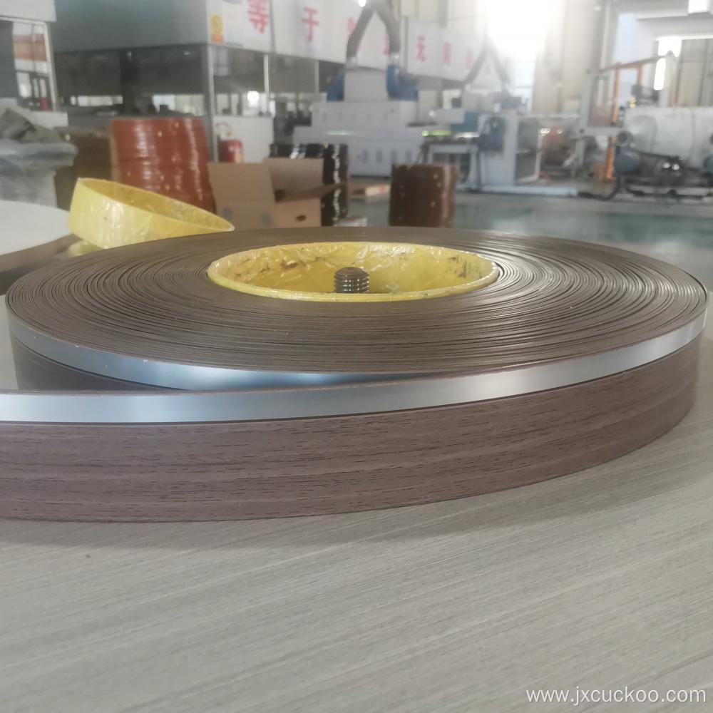 ALuminum colour PVC edge banding tape 2 colours