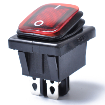 12V 15A 4Pin Waterproof Rocker Switch With Lamp Light Dpst DPST Car Boat