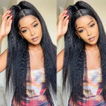 GS Kinky Straight Hair Bundles - Cuticle Aligned Unprocessed African American Yaki Brazilian Hair