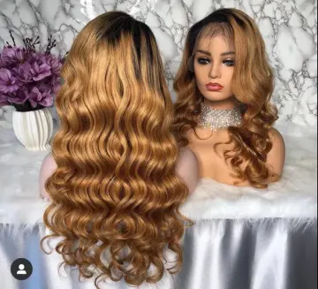 highlighted wigs 4/27 hair dye Lace Front Wig ombre 150 Density Brazilian 13x4 Straight Lace Front Ombre Wig