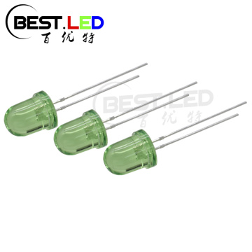 10mm LED Light Green LED with Clear Lens