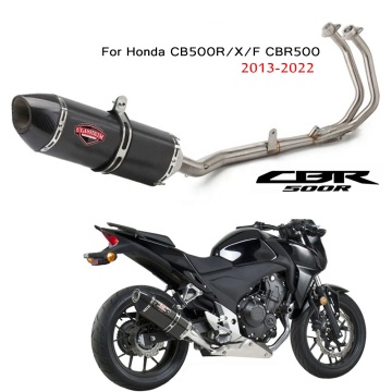 Honda CB500R/X/F Tipada de silenciador de escape de acero inoxidable