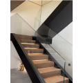 Frameless Interior Aluminum Glass Modern Staircases