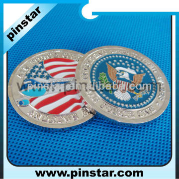 Wholesale personalized silver coins double sided