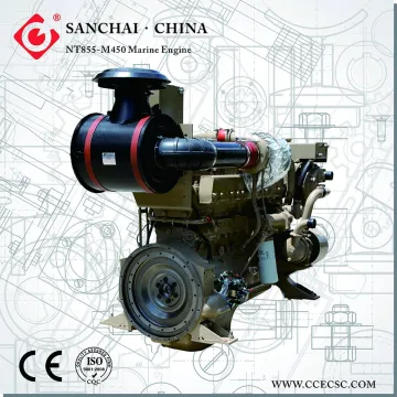250hp-450hp 6 Cylinder 4 Stroke NTA855 Series Inboard Marine Propulsion Engines Boat Engines Direct Sale From Manufactory