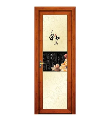 Classic Style Aluminium and Glass Casement Door for Bathroom and Kitchen