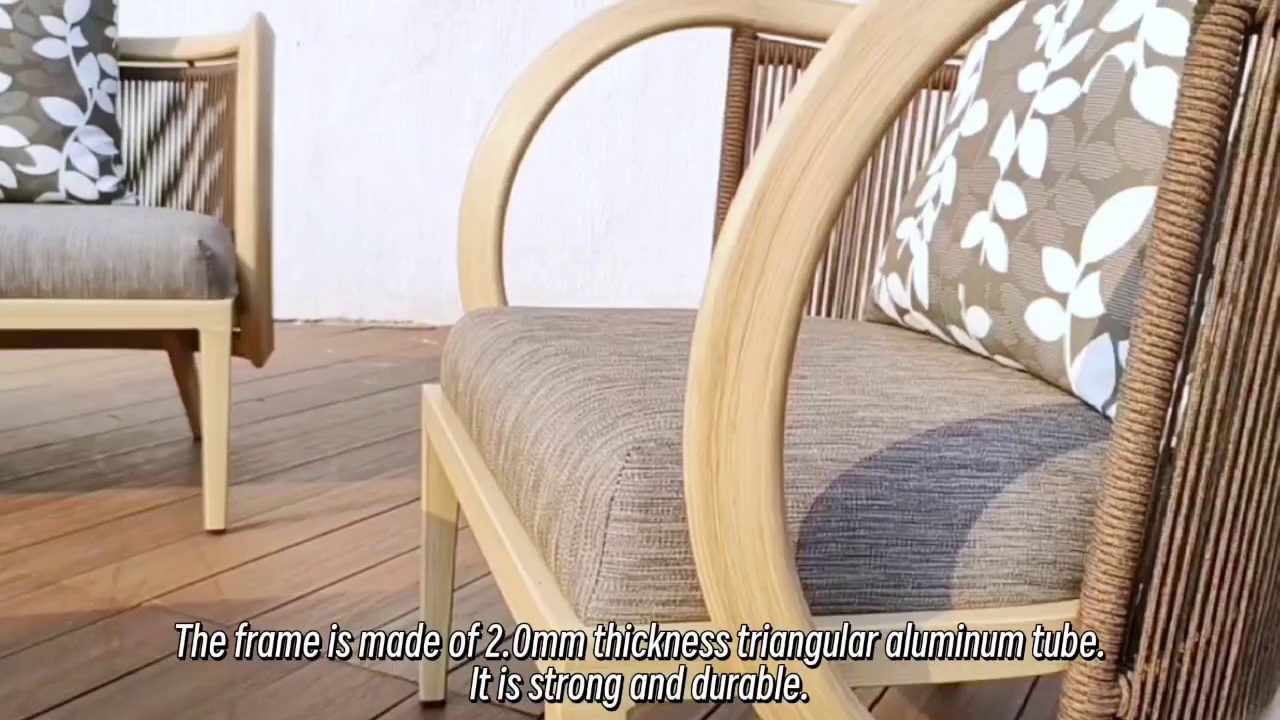 Modern Design Waterproof Aluminum Garden Sofa Set