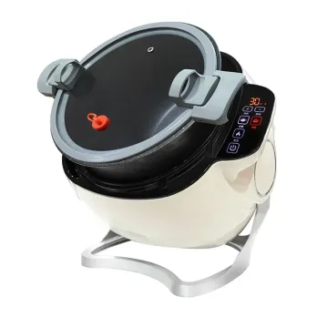 Automatic Intelligent Rotating Wok Induction Cooker for Home Use